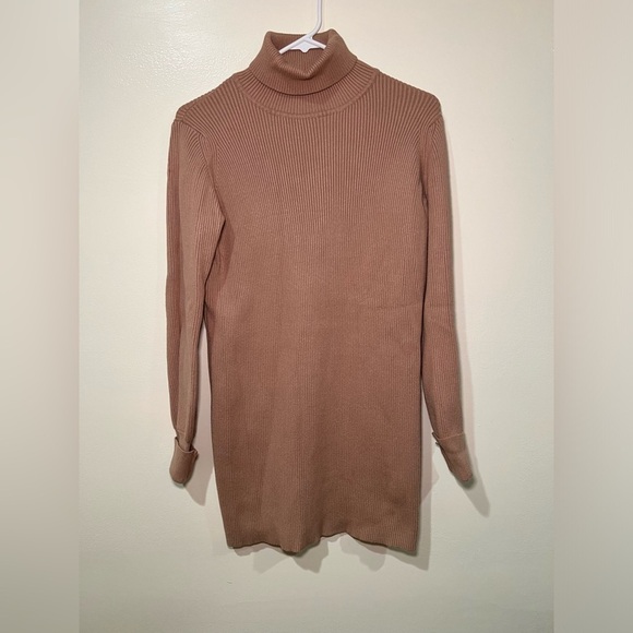 Camel Turtleneck Sweater - Picture 1 of 5